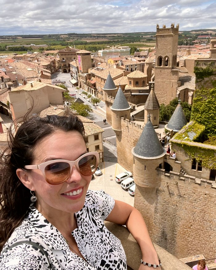 Natalia at Olite, Navarra
